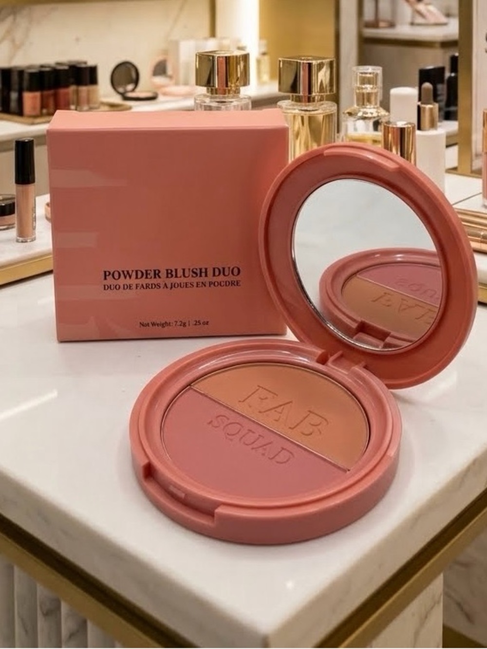 Powder Blush Duo — Pink Coral